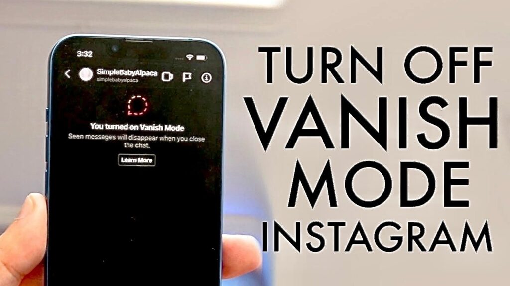 How to Turn Off Vanish Mode on Instagram
