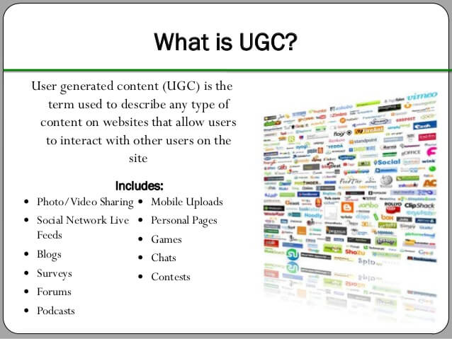 User-generated content is content of any sort